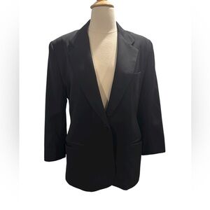 Clifford & Wills Classic 3/4 Sleeve Black Women's Formal Blazer-size 6